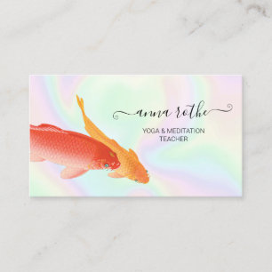 Koi Fish Holographic Business Card Visitenkarte