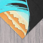 Koi Fish in a Great Wave Comic Book Style  Seidenpapier