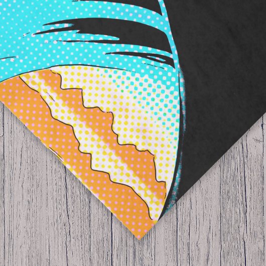 Koi Fish in a Great Wave Comic Book Style  Seidenpapier