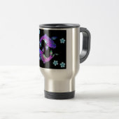 KOI FISH INDIVIDUELLE NAME REISE MUG REISEBECHER (VorderseiteRechts)