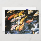 Koi Fish Invite Einladung (Vorne/Hinten)