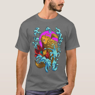 Koi Fish Japan Coi p Cool Japanisch Tattoo Jinli K T-Shirt
