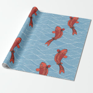 KOI FISH JAPANESE Wrackpapier Geschenkpapier