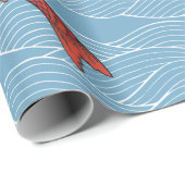 KOI FISH JAPANESE Wrackpapier Geschenkpapier (Rolleneckpunkt)