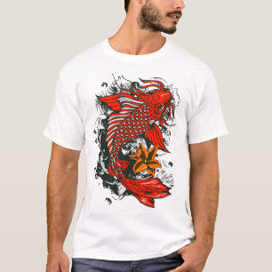 koi_fish_japanischer Fisch Lys Tattoo old T-Shirt