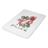 Koi Fish Japanischer Stil Skript Orientalische Kun Badematte (Schrägansicht)