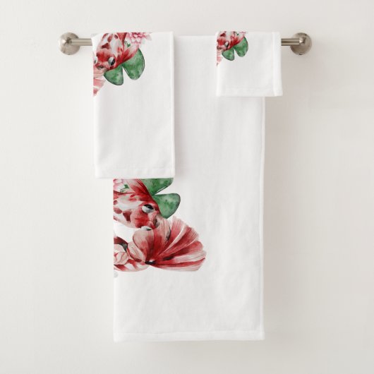 Koi Fish Japanischer Stil Skript Orientalische Kun Badhandtuch Set (Insitu)