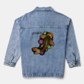 Koi Fish Jeansjacke (Rückseite)