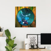 Koi Fish JOY KOI FISH Poster (Heimbüro)