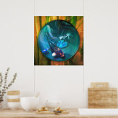 Koi Fish JOY KOI FISH Poster (Küche)