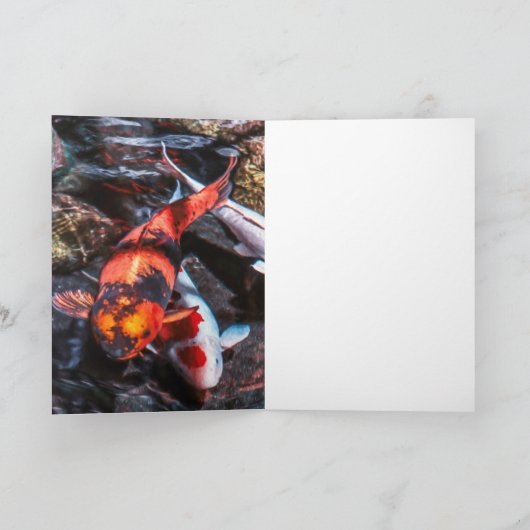 Koi Fish JOY OF KOI Karte (Innenseite)