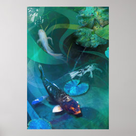Koi Fish JOY OF KOI Poster