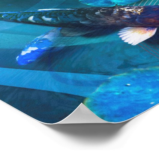 Koi Fish JOY OF KOI Poster (Ecke)