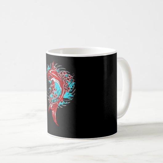Koi Fish Kaffeetasse (VorderseiteRechts)
