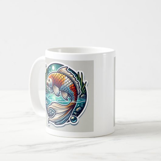 Koi Fish Kaffeetasse (Vorderseite Links)