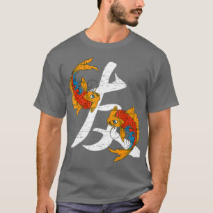 Koi Fish Kanji Symbol für Freund T-Shirt