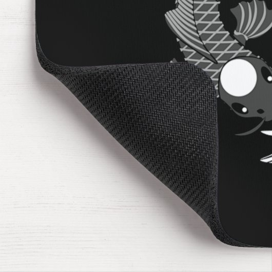 Koi Fish Karma Yin Yang Fate Spirituelles Geschenk Mousepad (Ecke)