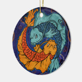 Koi Fish Keramik Ornament (Links)