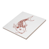 Koi Fish Kontur Fliese (Seite)