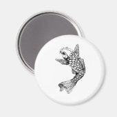 Koi Fish Kontur Magnet (Vorderseite/Rückseite)