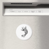 Koi Fish Kontur Magnet (In Situ (Geschirrspüler))