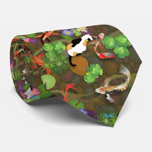 Koi Fish Krawatte (Gerollt)