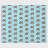 Koi Fish Lotus Cherry Blossoms Geschenkpapier (Flach)