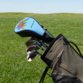 Koi Fish Lotus Cherry Blossoms Golf Headcover (In SItu)