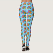 Koi Fish Lotus Cherry Blossoms Leggings (Rückseite)