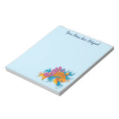Koi Fish Lotus Cherry Blossoms Notizblock (Rotiert)