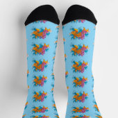 Koi Fish Lotus Cherry Blossoms Socken (Oben)