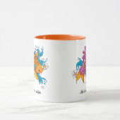 Koi Fish Lotus Cherry Blossoms Tasse (Zentrum)