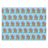Koi Fish Lotus Cherry Blossoms Tischdecke (Vorderseite (Horizontal))