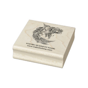 Koi fish Mandala Gummistempel