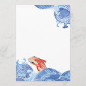 KOI FISH MENU CARD MENÜKARTE (Rückseite)