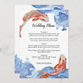 KOI FISH MENU CARD MENÜKARTE (Vorne/Hinten)