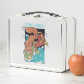 Koi Fish mit Fox japanischer Style Design Metall Brotdose (Beispiel)