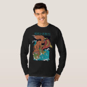 Koi Fish mit Fox japanischer Style Design T-Shirt (Vorne ganz)