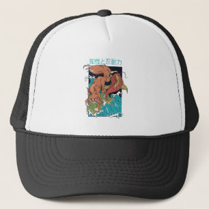 Koi Fish mit Fox japanischer Style Design Truckerkappe