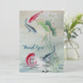 Koi Fish mit Lotus (Stehend Vorderseite)