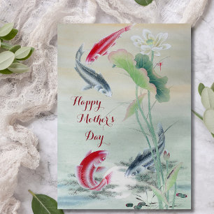 Koi Fish mit Lotus