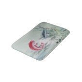 Koi Fish mit Lotus Badematte (Schrägansicht)