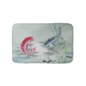 Koi Fish mit Lotus Badematte (Vorderseite)
