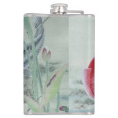 Koi Fish mit Lotus Flachmann (Rückseite)