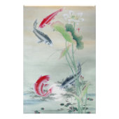 Koi Fish mit Lotus Fotodruck (Vorne)