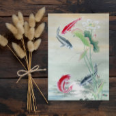 Koi Fish mit Lotus Geschenkpapier Set