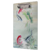 Koi Fish mit Lotus Klemmbrett (Links)