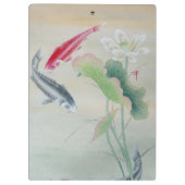 Koi Fish mit Lotus Klemmbrett (Rückseite)