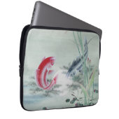 Koi Fish mit Lotus Laptopschutzhülle (Vorne Rechts)