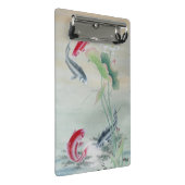 Koi Fish mit Lotus Mini Klemmbrett (Schrägansicht)